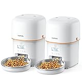 Yuposl Automatic Cat Feeders - 2 Packs 2L/4L Cat