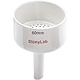 StonyLab Porcelain Buchner Funnel 60 mm, Porcelain Buchner Filter Funnel OD 6 cm ID 5.4 cm for Laboratory