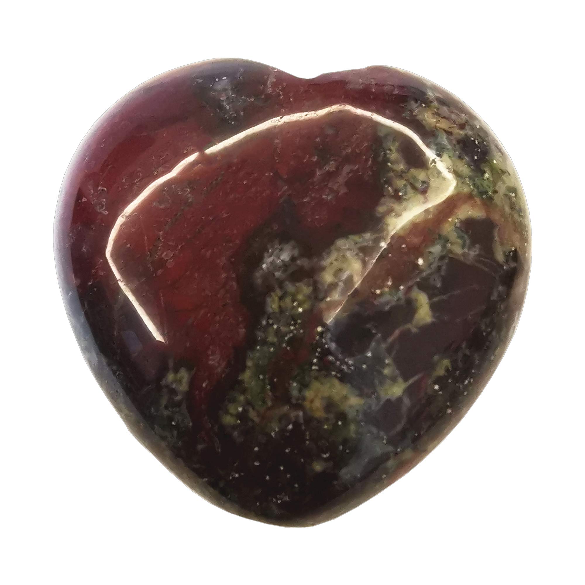 Bacatgem 1 Pcs Natural Dragon Blood Jasper Palm