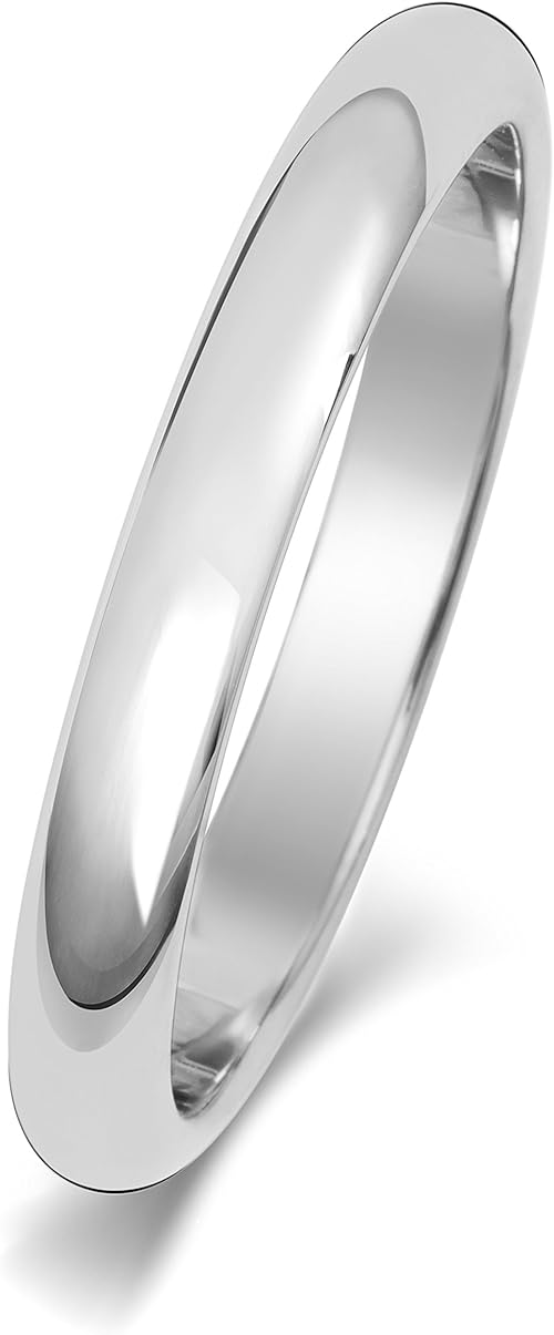 Amazon 9k 9金ホワイトゴールド 3mm 男性 女性 ウェディングバンド マリッジリング 結婚指輪 Wqskw ジュエリー 通販