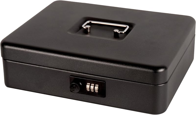 Cathedral Products 12 Inch Steel Cash Box with Combination Lock