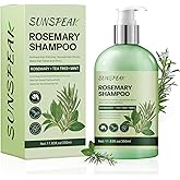 Rosemary Shampoo for Hair Growth: Thickening & Regrowth Shampoo with Tea Tree Oil Mint Biotin for Anti-Hair Loss & Thinning Hair for Women & Men - Strengthening Plant Formula, Sulfate Free