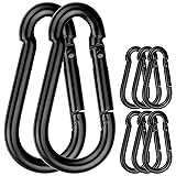 8 Pack Spring Snap Hooks, Heavy Duty Carbon Steel