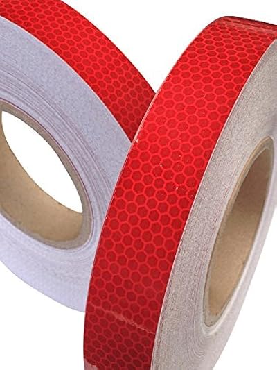 Direct Products Red Reflective Tape 25mm x 2.5m High Visibility Weatherproof