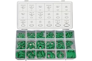 FERIANL 270PCS Seal Gasket Washer, Car Air Conditioning Compressor Seal O-Ring Assortment Kit, 18 Sizes Car Air Conditioning AC O Ring Kit, Universal Vehicle Repair Tool for Door, Window, Home Appliances