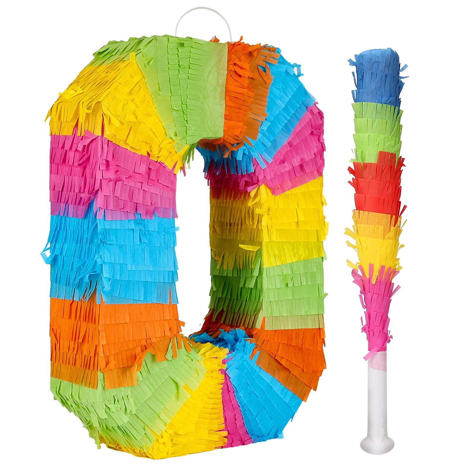 32ndShop 32nd Piñata Birthday Party Game with Stick - Number 0