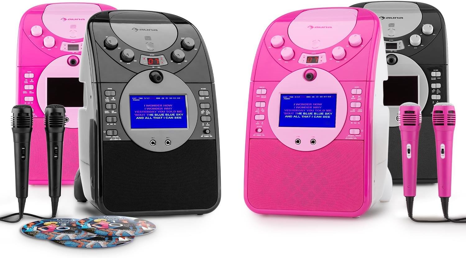 auna ScreenStar • Karaoke • Karaoke Player per bambini • Kit Karaoke