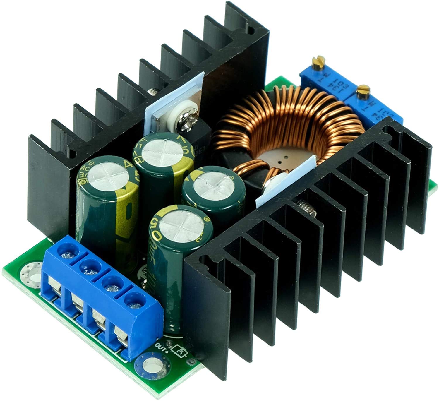 Paradisetronic.com 8A DC/DC converter, 300W step-down module, 7-40V input to 1-35V output voltage, XLSEMI XL4016