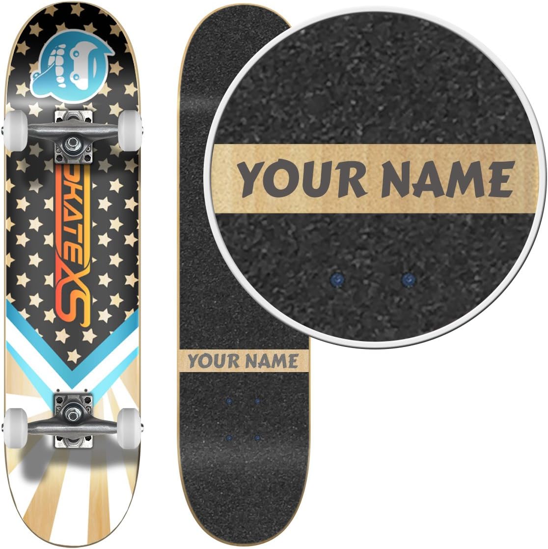 SkateXS Personalized Beginner Starboard Street Skateboard
