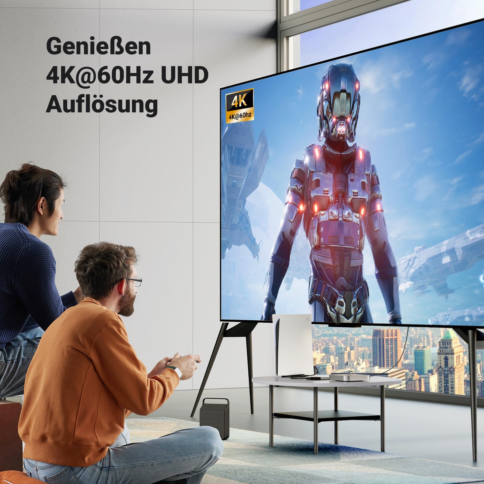 UGREEN HDMI Switch 4K 60Hz HDMI Splitter 2 in 1 Out oder 1 in 2 Out Verteiler Bidirektional HDCP 2.2 3D HDR CEC für PS5/4, Xbox, TV, PC, Monitor, Projektor usw. 4