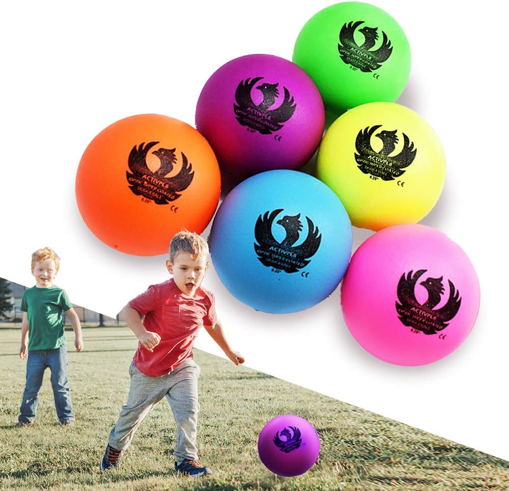 Dodgeball Set, Medium Bounce, High Durability, Foam Core