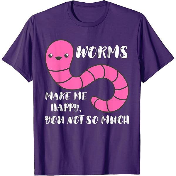 Amazon.com: Womens Worm Farmer Worms Makes Me Happy Vermiculture