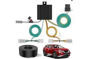 Nilight 4 Pin Trailer Wiring Harness Kit 56267 Vehicle Standard 4 Way Connector Custom for 2015 2016 2017 2018 2019 2020 2021