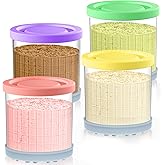 QVN Ninja Creami Pints and Lids - 4 Pack Ninja Creami Containers, 16oz Creami Pint Containers Compatible with Ninja NC299AMZ & NC300s Series Ice Cream Maker - Dishwasher Safe & Good Sealing