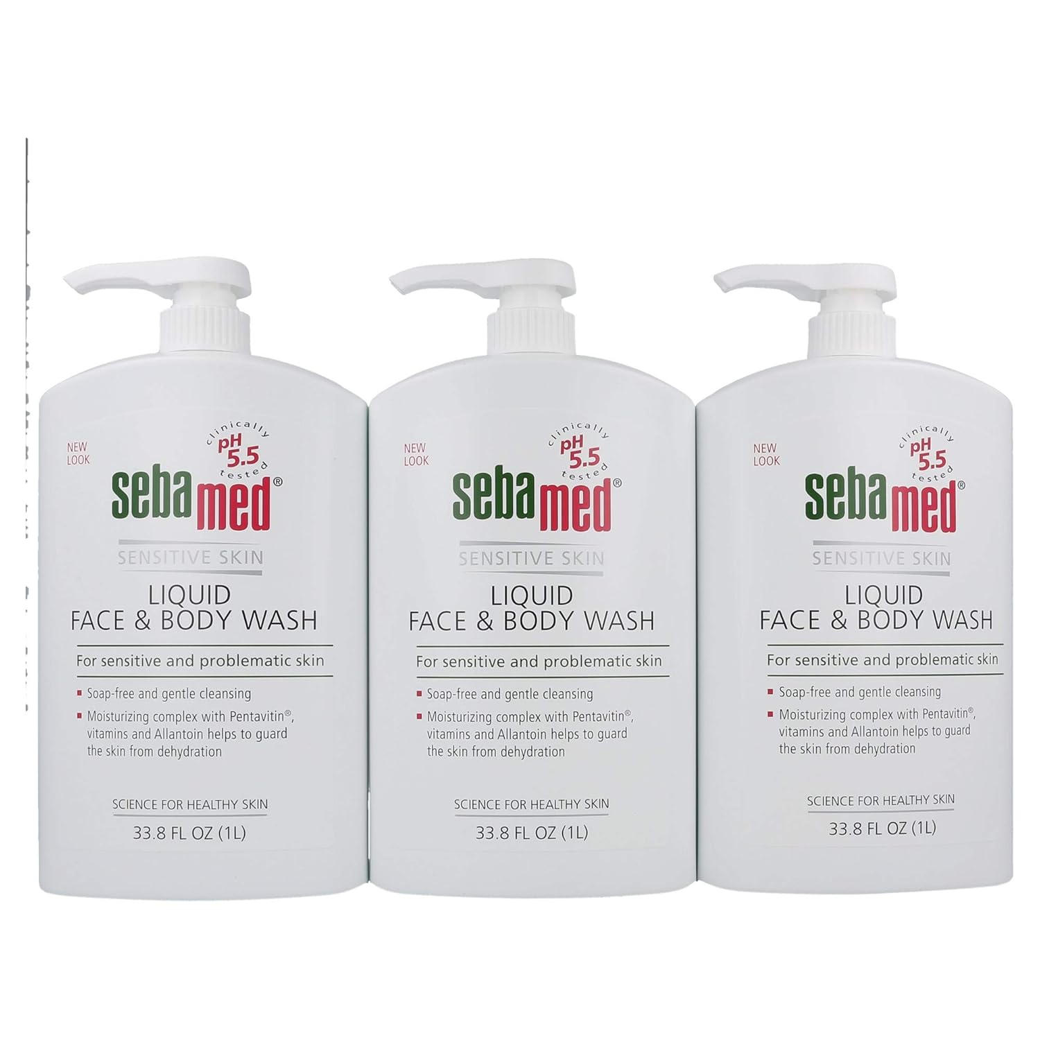 Amazon.com : Sebamed Liquid Face and Body Wash, for Sensitive Skin 33.8