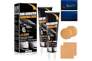 2Pack Car Scratch Remover Kit, 2026 New Upgraded Paint Scratch Repair for Vehicles with Magic Cloth & Sponge, Permanent Scrat