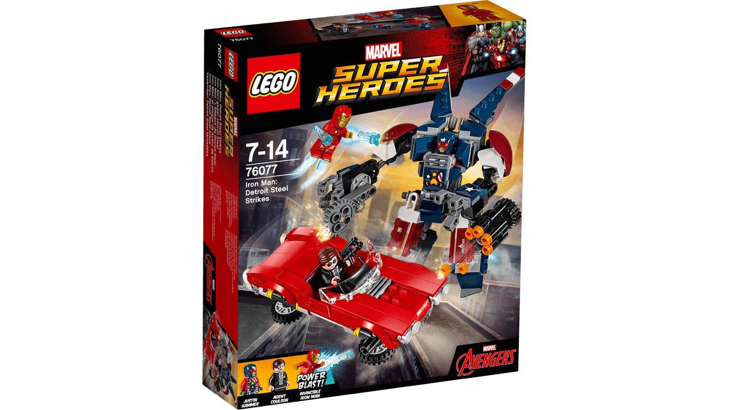 LEGO Marvel Super Heroes Iron Man: Detroit Steel Strikes 76077 Juguete de superhéroe