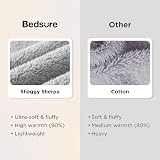 Bedsure Wearable Blanket Hoodie Women Fluffy Fleece Gray XL view 3