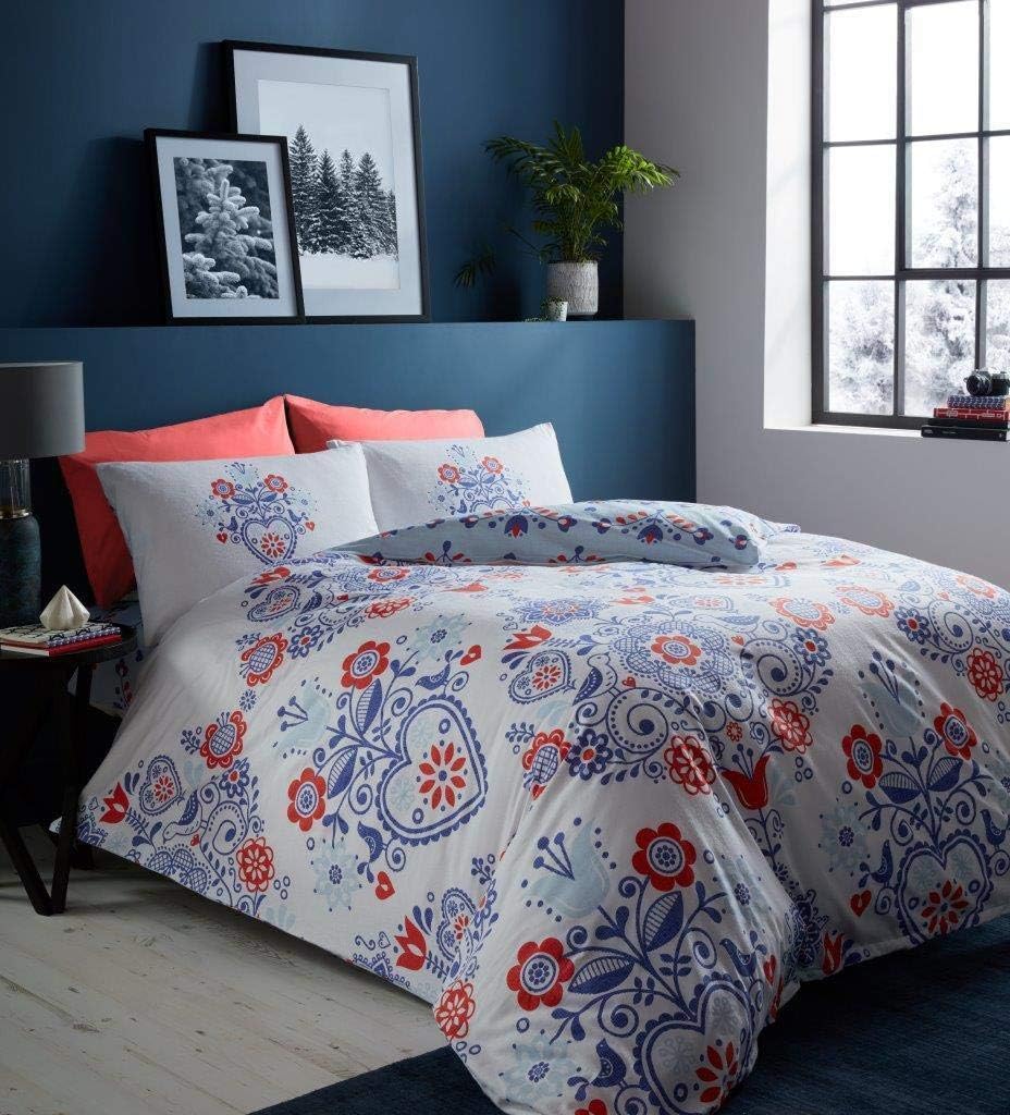 MH Distributions LTD NEW Flannelette Duvet Cover Pillow Case Quilt