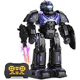 SWTOIPIG Remote Control Programmable Robot Toy Kids | Interactive RC robot with programmable actions, recorded voice and dance music. Fun educational toy gift for toddlers.