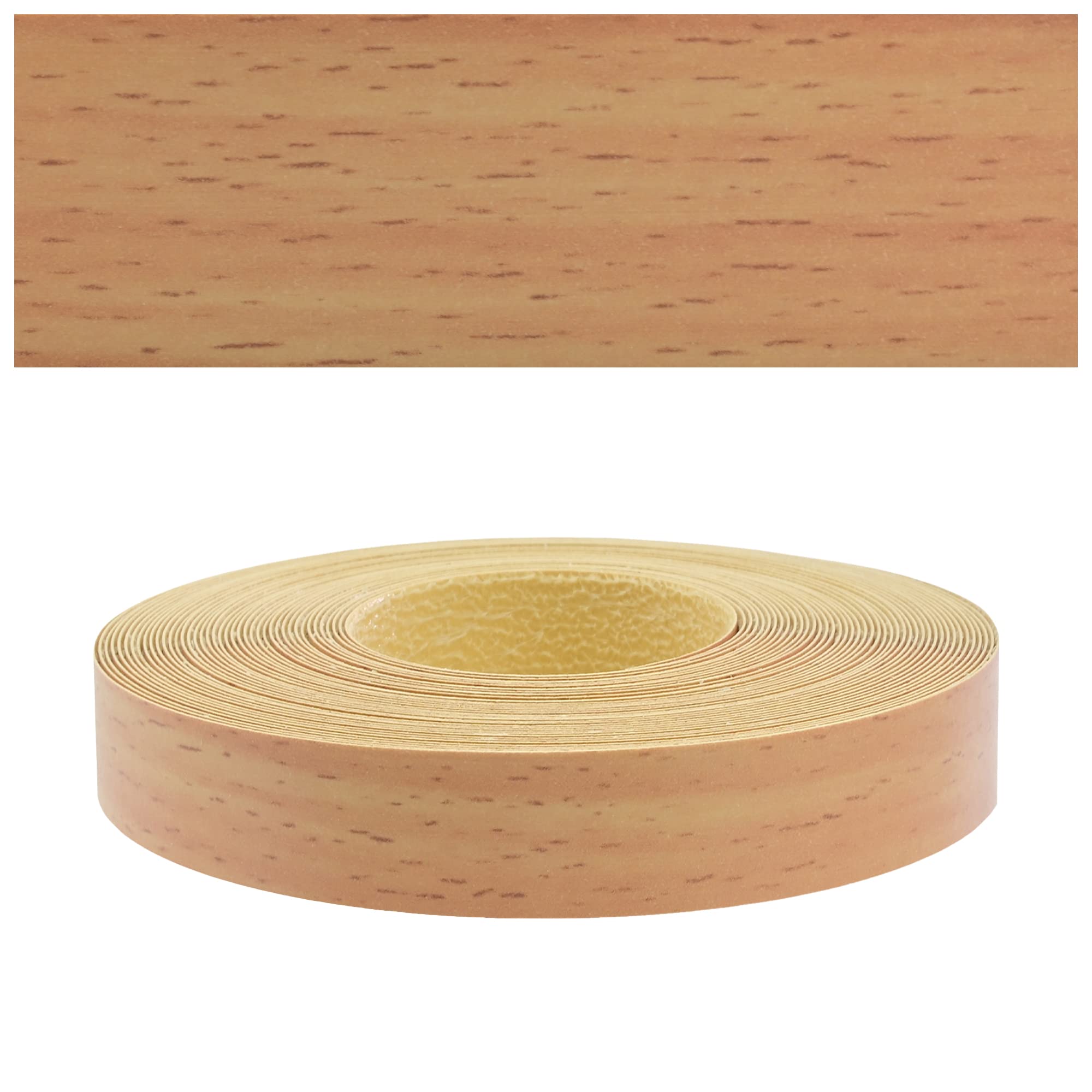 Mprofi MT® Melamine Edge Banding Beech Bavaria | 22mm X 10m | Melamine Edging Tape | Iron-On Edge Trim with Hot Melt Adhesive | Durable & Easy to Apply for Furniture, Shelves & Worktops