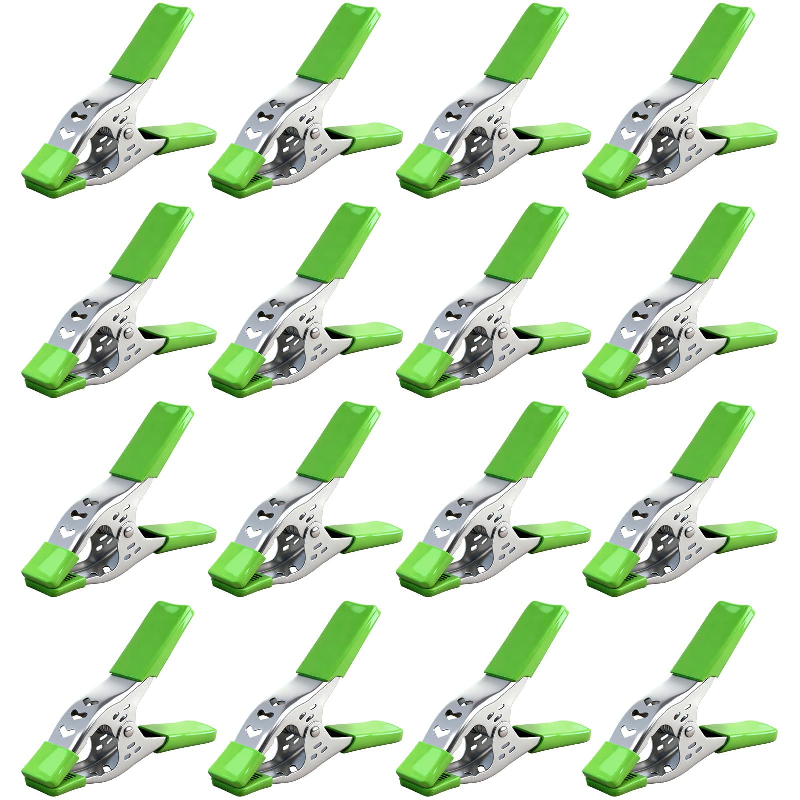 SWANLAKE 16-Piece 6-inch Spring Clamp, Heavy Duty Spring Metal Spring Clamps, 2.5-inch Jaw Opening