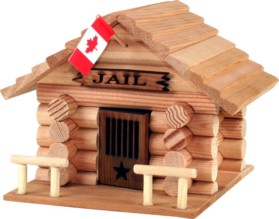 Frontier Jailhouse Kit 52 Piece Miniature Log Model 5 1 2 X 5