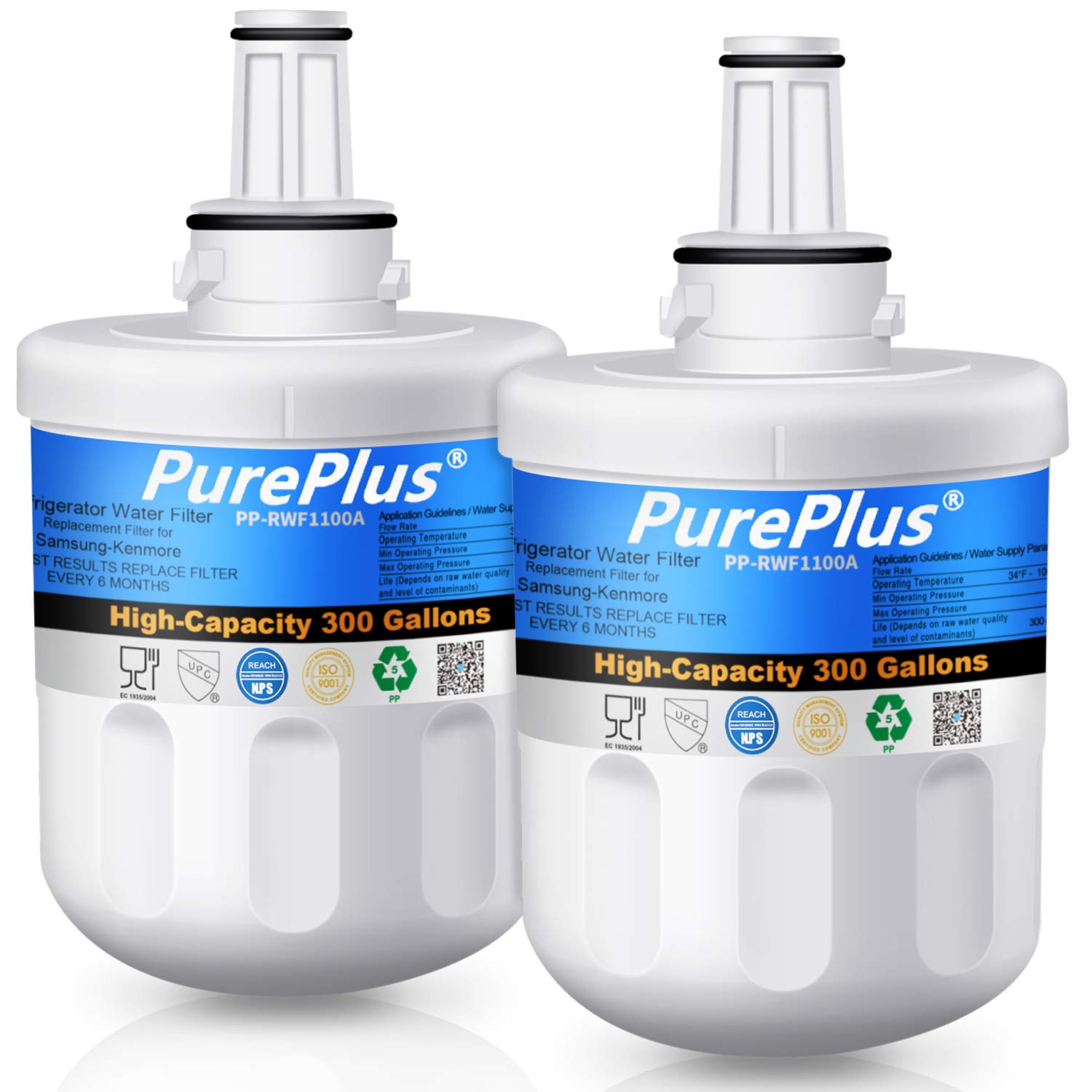 PUREPLUS DA2900003G Refrigerator Water Filter, Compatible with Samsung