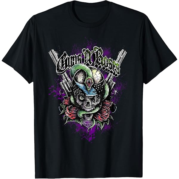 Amazon.com: Guns N' Roses Official Needle Skull Vintage T-Shirt