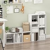Furinno LUDER 3-Cube Book Shelf White 30.5 W x 80 H x 23.6 D cm view 8