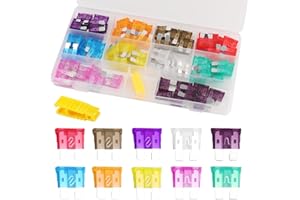 80PCS Car Fuse Kit with Fuse Puller,Standard Car Fuses Assortment Kit Includes Size(40A/35A/30A/25A/20A/15A/10A/7.5A/5A/3A),U