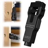 Danqgogoiu Door Latch Mortise Tool, Precision Scoring and Chiseling, Vertical Calibration Plate, Installation Kit for 1-3/8" or 1-3/4" Wooden Door, Black