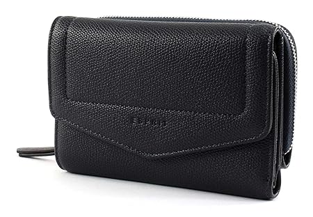 ESPRIT Damen Geldbörse Portemonnaies Kerry M Kunstleder Blau 108EA1V006-400