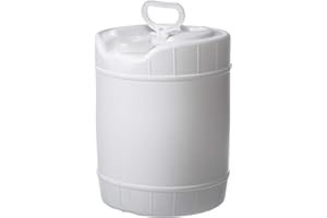 HE HUDSON EXCHANGE Hudson Exchange 5 Gallon Winpak Handled Container with Cap, HDPE, White (1)