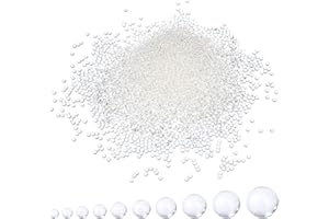 EBOOT 10000 Pieces Gel Soil Water Crystal Beads Gel Jelly Water Gems Vase Filler (Clear)