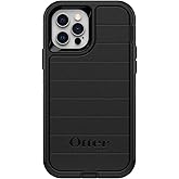 OtterBox iPhone 12 & iPhone 12 Pro (Only) - Defender Series Case - Black - Case Only - Microbial Defense Protection - Non-Retail Packaging