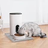 Coomazy Silicone Dog Food Mat Grey 11.8x11.8in Non Slip Waterproof view 7