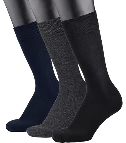Lands' End Men s Seamless Toe Cotton Rib Dress Socks 3-pack Royal Burgundy : Clothing, Shoes & Jewelry