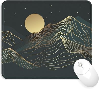 Giecy Gaming Mouse Pad Durable Stitched Edges Lycra Surface 24x20 cm