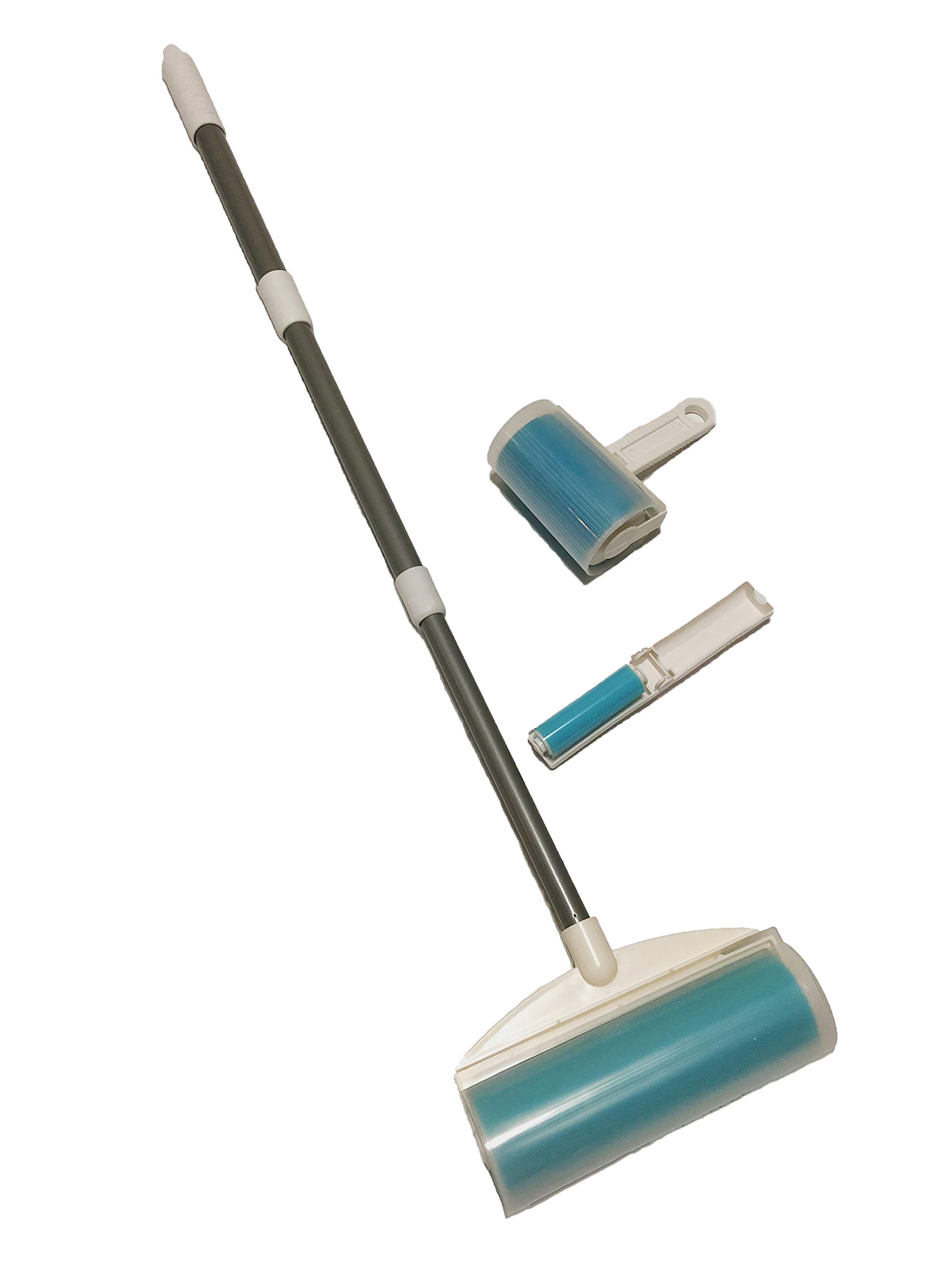 Photo 1 of ***MISSING PARTS -SELLING AS IS *** UKEENOR Sticky Resuable Tapeless Lint Roller Cat Dog Hair Remover with Long Handle Washable Tool Pet Shedding Brush Cleans Your Suit/Sofa 3 Diffrent Size One Set
