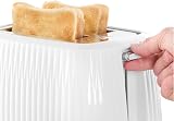 Russell Hobbs Eden 2 Slice Toaster 6 Browning 800W High Lift White view 4