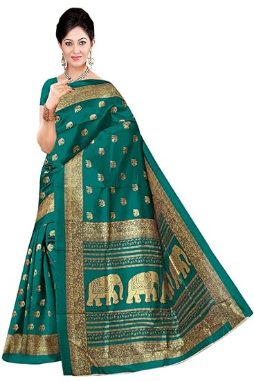 Winza Designer Womens Art Silk Saree With Blouse (ART-02)