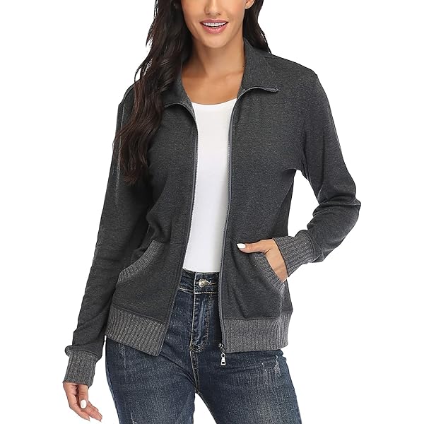 FashionMille Women’s Lightweight Zip-Up Fleece Hoodie – Active Casual Jacket With Pockets, Comfy & Versatile - View #5