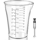 16oz Blender Measuring Cup Compatible with Cuisinart CSB-79 CSB79MC | 16oz (500ml) immersion blender cup is specially compatible with Cuisinart Smart Stick Hand Blender CSB-79 and CSB79MC