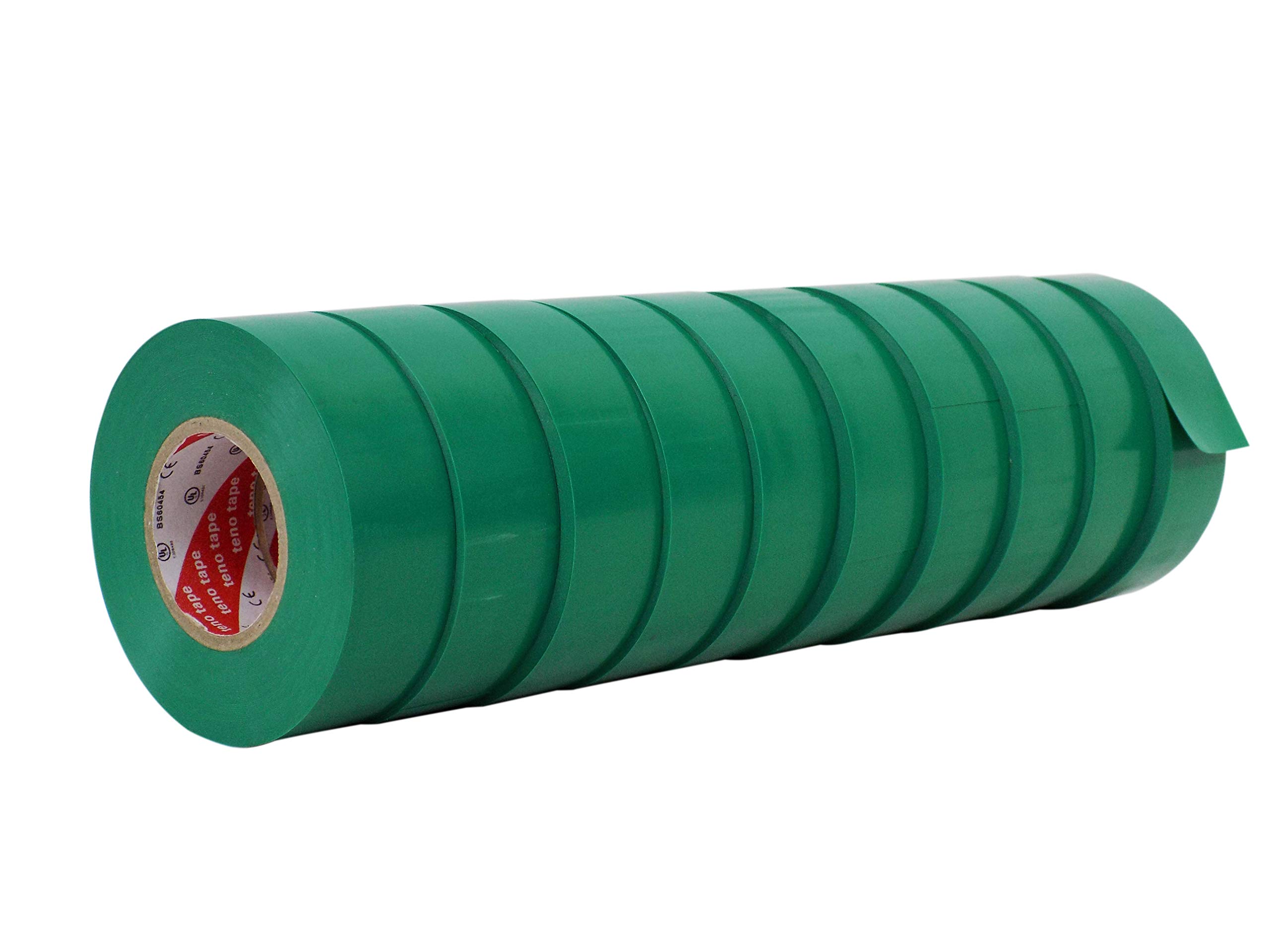 WOD ETC766 Professional Grade General Purpose Green Electrical Tape UL/CSA listed core. Vinyl Rubber