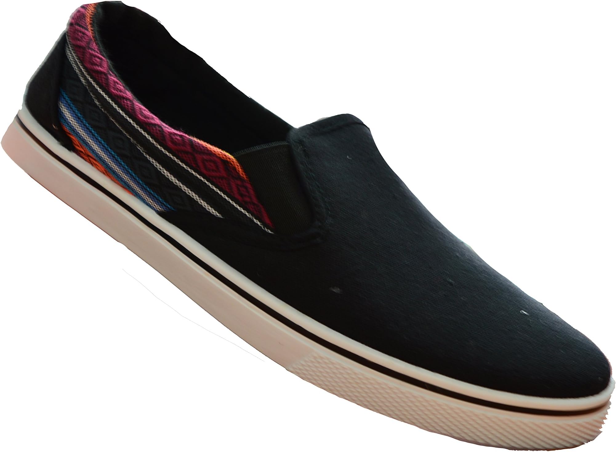 Boys Trainers Slip On Casual Canvas Pumps Espadrilles Deck Shoes Summer in Black & Camo Khaki, Sizes UK 1 to UK 6