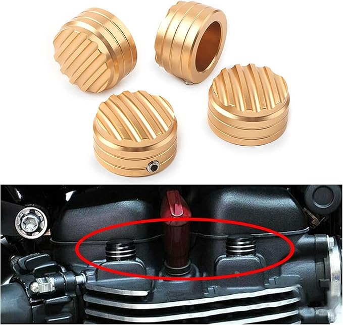 YUFENGJIAO 4PCS/SET Motorcycle Billet Machined Head Bolt Cover Cap Fit