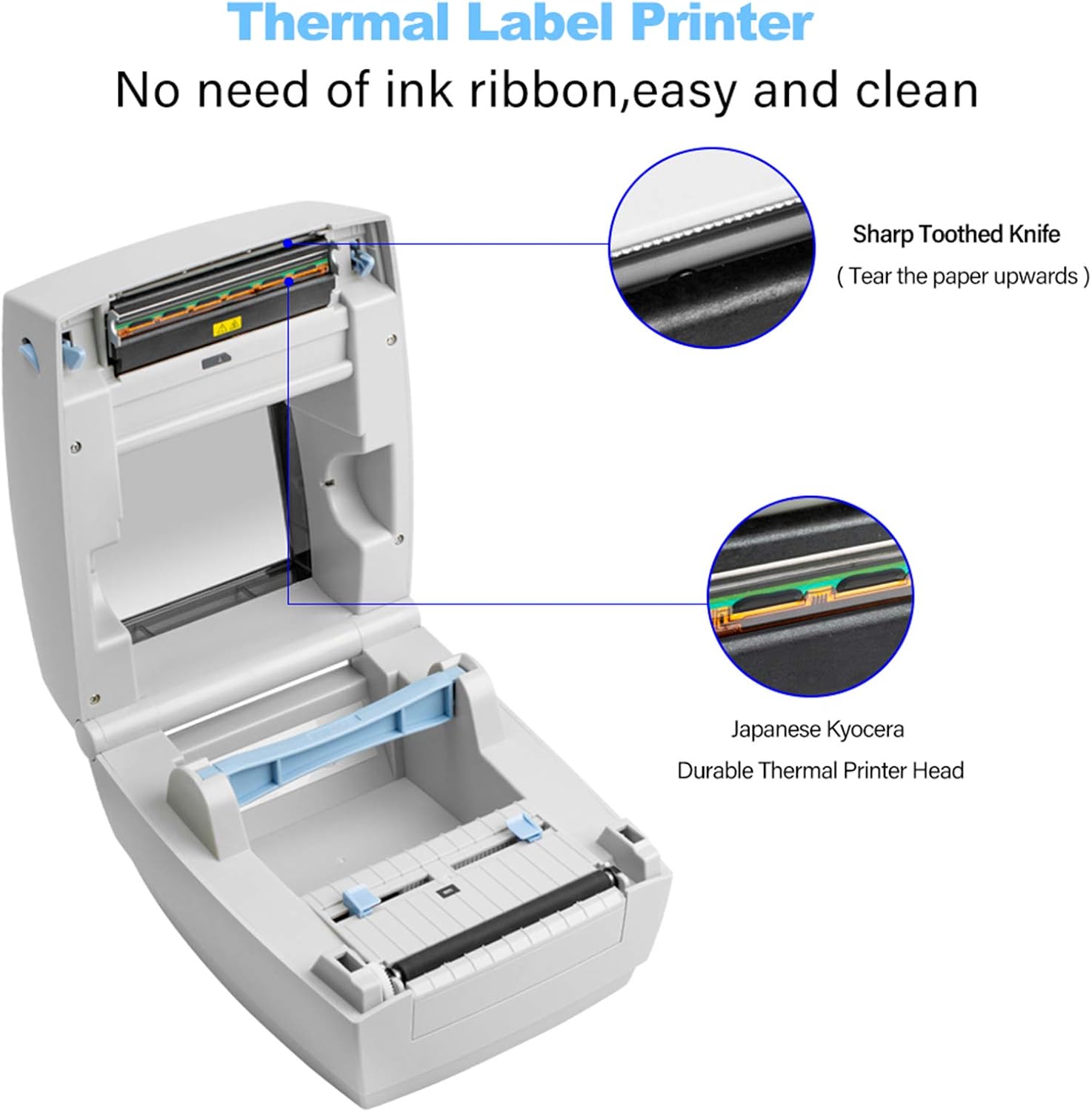 BESTEASY Label Printer, USPS Label Printer, 4x6 Direct Thermal Printer, Commercial Grade Label Printer, High Speed, Clear Printing, Compatible with USPS, FedEx, , Ebay, UPS, Etsy, Shopify, etc : Electronics