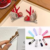 nuosen 50 Pcs Curl Clips 1.75 Inch Silver Alligator Hair Pins for Extensions view 6