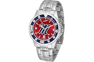 SunTime Men's Competitor 40mm Quartz Watch, 20mm Stainless Steel Strap, Team Color Dial and Bezel